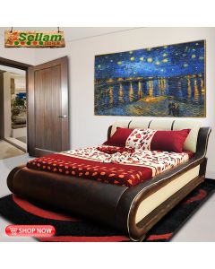 CLT-2CW - 2 Places Modern Cletus Leather Bed With Foam Everywhere - MAM2510204563