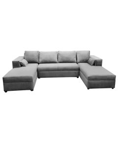 AON - AAA- 100 Percent Velour, Modern Comfortable Angle Sofa - MAM29122001