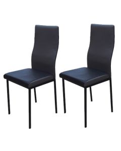 2 Dismountable Metal Black and Grey Chairs, Very Solid - MAM010126005