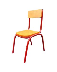 SCH - 1RR - 1 Dismountable School Chair made with Metal and HARD WOOD, Very Solid - MAM2022160501