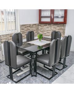 6GG- 6 Places Marble Dining Table, Very Solid - MAM20221211001
