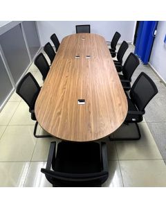 MEK - Modern Woodern Executive Conference Table Executed In Heavy Metal  High Resistant Formica - MAM20231302003