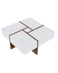 CT -  1PC - Modern Square Secret Stash Centre Table Executed in Wood and Formica, Very Solid - MAM20230906001