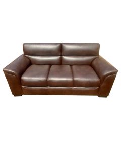 FLV - 7CC - 7 Seaters - Royal Class Flavious Chocolate Leather Sofa, Very Comfortable - MAM20222511002
