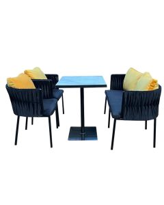 MAM20233005007 - 4 Places Edvige Marble Lookalike Dining Table Made with DenseMetal, Very Solid.