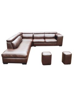 CLF- 6C - 6 seaters - Royal Class Cliffiord Chocolate Leather Sofa, Very Comfortable - MAM2021211023