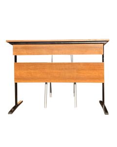 SCH - 2CC - Modern 2-Seater Francis Pro Desk Executed in Wood, Formica And Metal - MAM2023260510