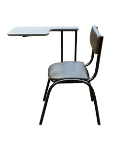 SCH - 1 Dismountable Metal Black Chair With Writing Pad, Very Solid - MAM20232208001