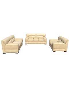 FDL - 6DB - 6 seater - Royal Class Fidele Brown Leather Sofa, Very Comfortable - MAM2021248654