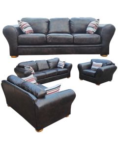 SON- 6C - 6 seater - Royal Class Sonita Chocolate Leather Sofa, Very Comfortable - MAM220202007012