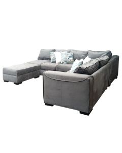 REL - 7GG - 100 Percent Velvet, Modern Relindis Comfortable U-Shape Sofa - MAM20230802002