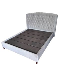 NFO-3G - 3 Places NFOR Modern Bed In Grey Velvet With Foam All Over - MAM2021011102