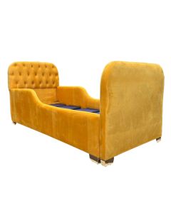 ARA - 1YY - 1 Place Modern Arianna Bed In Yellow Velvet With Foam All Over - MAM2023080701