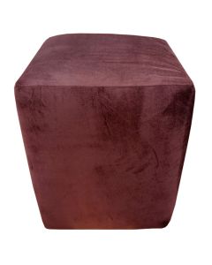 PUF - 2 Modern Poufs In Chocolate Velvet - MAM202119110921