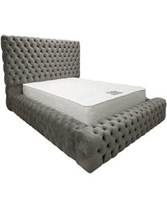 CHF-2B - 2 Places Modern Chesterspot Bed In  Velvet With Foam All Over - MAM20232605009
