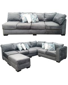 REL - 7GG - 100 Percent Velvet, Modern Relindis Comfortable U-Shape Sofa - MAM20230802002