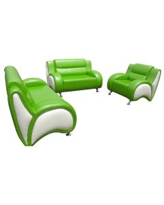 MAM29111903 -  Modern Lemon Green Leather Sofa, Very Solid.