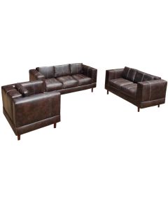 SID - 6C - 6 seater - Royal class SIDO chocolate leather sofa, very comfortable - MAM1805201402