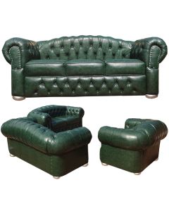 CHH-6DG - 6 Places - Dark Green Chester - Hill Leather Sofa, Very Solid - MAM2021100603