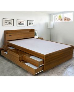 LT - 2PC -  2 Place Costom Bed Executed in Wood and Formica Finishing - MAM10112101