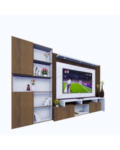  Modern Console TV Stand in Metal,Wood and Formica - MAM01032302