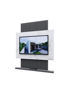 Modern Console TV Stand in Metal,Wood and Formica - MAM01032302