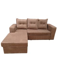 ANG-AAA - Modern Comfortable Velo Sofa, Brown - MAM19022016