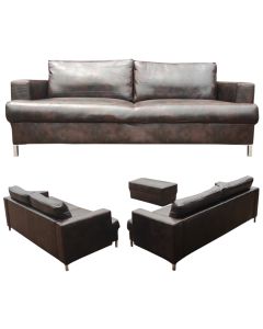 BOL - 6C - 6 seater - Royal class BOLA chocolate leather sofa, very comfortable - MAM20200805021