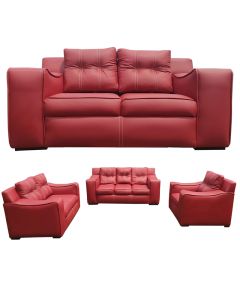 JOJ - 6B - 6 seater - Royal Class JOJO Ox-Blood Leather Sofa, Very Comfortable - MAM2021149219