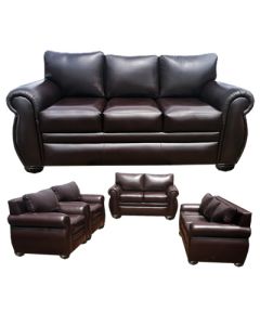 PRN - FC - 7 Places - PRINCE Chocolate Leather Sofa, Very Solid - MAM09092092