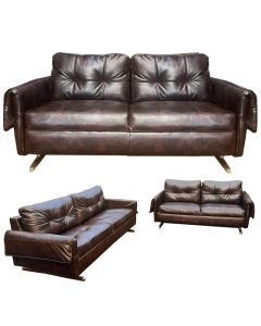 RND-6CC - 6 Places - Chocolate Ronaldo Leather Sofa, Very Solid - MAM20220607002