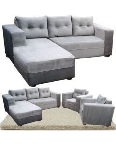 ANG-FAA-  Modern Comfortable Angle Velour Sofa Set - MAM01062001