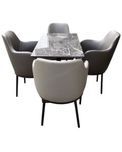 Marble formica table and 4 chairs MAM08092202