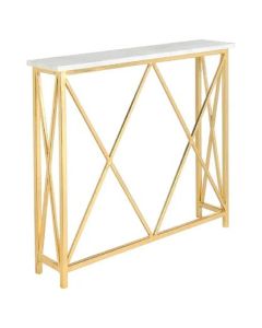 MAM11012305 - Tabi Modern Metal  Wood Console Table 