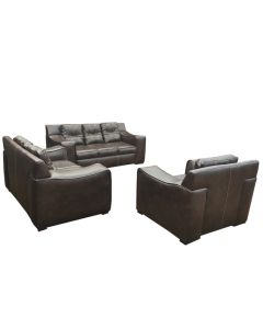 JOJ - 6C - 6 seater - Royal Class JOJO Chocolate Leather Sofa, Very Comfortable - MAM1805201209