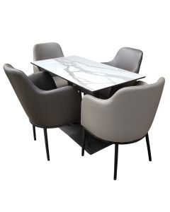 MAM08092201 - 4 Places Marble lookalike Dining Table 