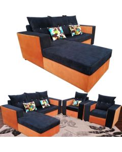 ANG-FBO -  Modern Comfortable Angle Velour Sofa Set - MAM19022023