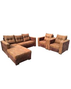 MAM15121806 -  Brown Modern Comfortable Velvet Sofa