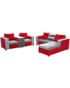 ANG-FRA - Modern Comfortable Angle Velour Sofa Set - MAM28062088
