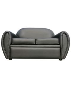 PAB-7BB - 7 Places, Pablo , Modern Black Norwegian Leather Sofa, Very Comfortable - MAM23042001
