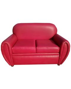 PAB-FRR -  Pablo , Modern Red Norwegian Leather Sofa, Very Comfortable - MAM08042001
