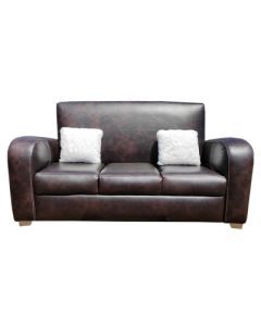 VIC-3C - 3 Places Chocolate VICTOR Leather Sofa Of Royal Class, Very Comfortable- MAM150820112
