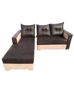 MAM15031902 -  Coffee Brown Comfortable Velvet Sofa