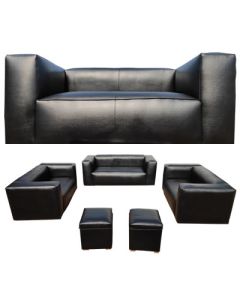YON - 7CC - 7 Places - YONG Black Leather Sofa, Very Comfortable- MAM28112001