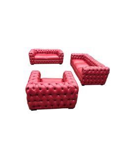 CHE-6OB - 6 Places - Chester - Spot Leather Sofa,  Ox - Blood Very Solid -  MAMA14032202