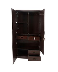 WDB - 2 Doors Wardrobe Executed in Wood and Formica - MAM20211611001