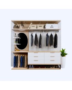 Unique and stylish wardrobes Made by Maimo with spotlights, shelves and mirror MAM2204253994