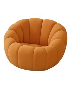 Modern Pumpkin Lounge Chair – Sculptural Accent Chair by Maimo Furniture-MAM202618231