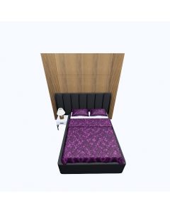 Modern Upholstered Bed with Tall Headboard | Maimo Furniture Cameroon-MAM093020251