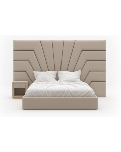 Luxury Bed with Oversized Geometric Upholstered Headboard | Maimo Furniture Cameroon-MAM0930202527